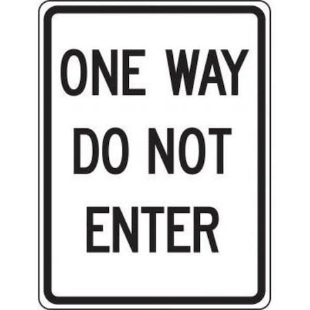 Accuform FACILITY TRAFFIC SIGN ONE WAY  FRR124HP FRR124HP